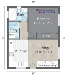 525 Sf Detached Adu 1 Br 1 Bth 01