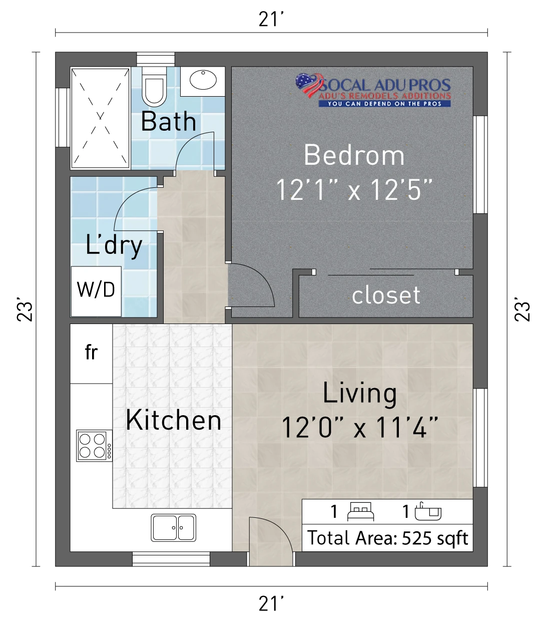 525 Sf Detached Adu 1 Br 1 Bth 01