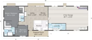 Alpine 1200 Sf 2 Br 2 Bth Detached Adu 928 Sf Garage 120 Sf Covered Porch 01