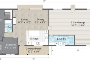 Alpine 1200 Sf 2 Br 2 Bth Detached Adu 928 Sf Garage 120 Sf Covered Porch 01