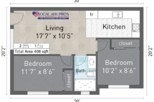 Bonsia Circle Garage Conversion 608 Sf 01