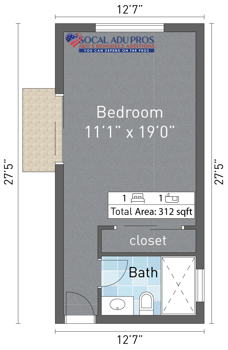 Diamond Bar 312 Sf Bedroom Addition 01