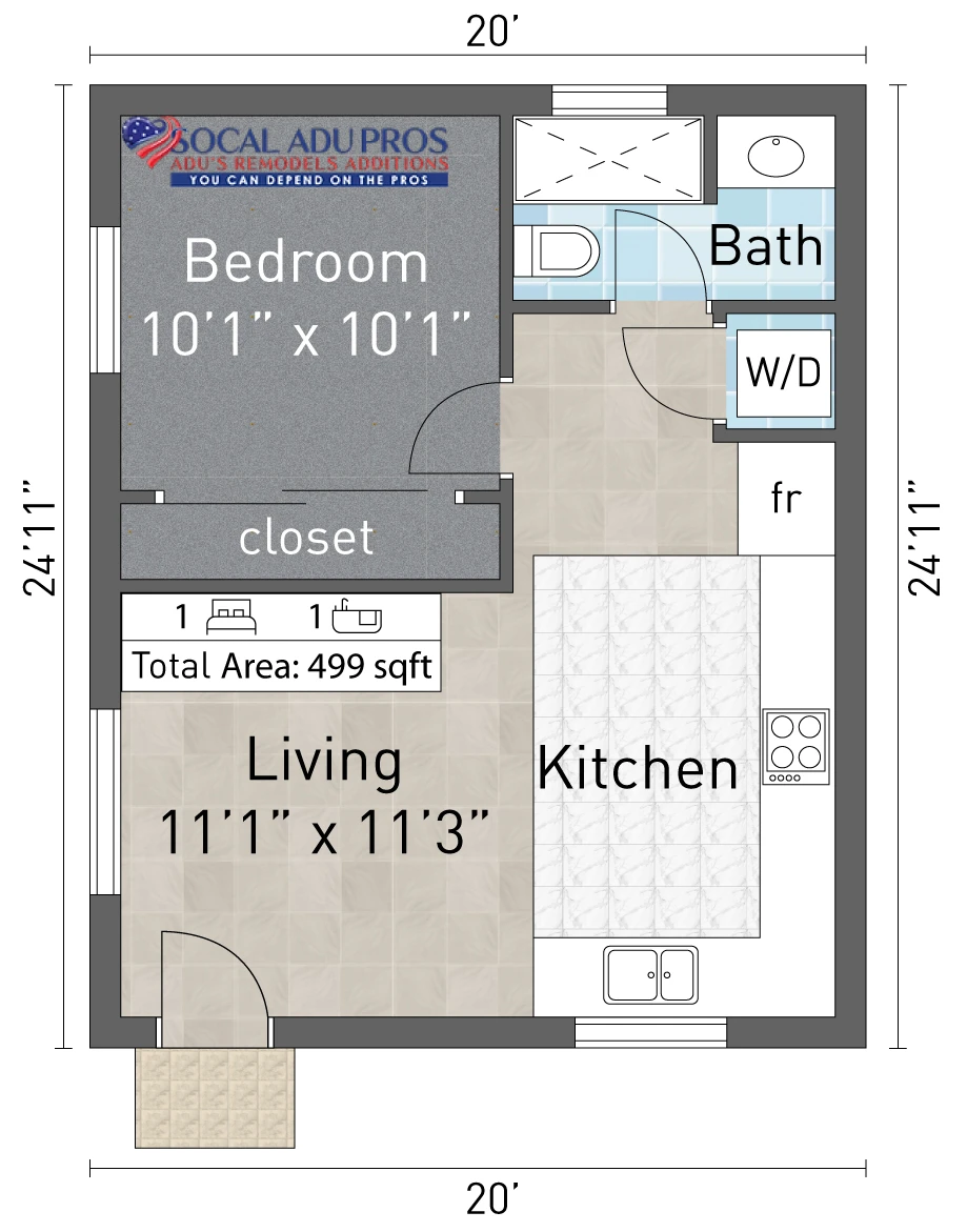 Jurupa Valley 499 Sf Detached Adu 1 Br 1 Bth 01
