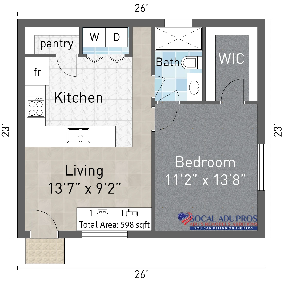 Perris 598 Sf Detached Adu 1 Br 1 Bth 02