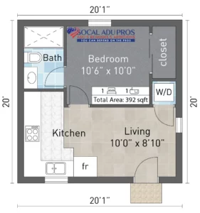 San Bernardino 392 Sf Detached Garage Conversion 01