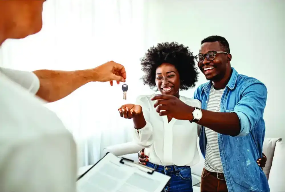 Couple Accepting Keys